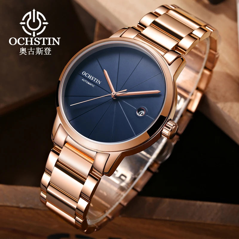 OCHSTIN Heritage – Men's Quartz Watch Steel & Leather