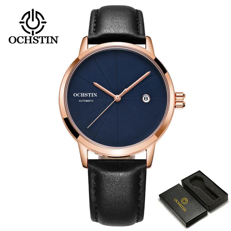 OCHSTIN Heritage – Men's Quartz Watch Steel & Leather