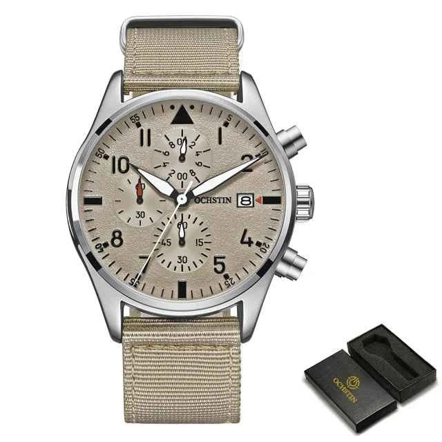 OCHSTIN Chronographe Pilot – Montre Homme Sport & Élégance