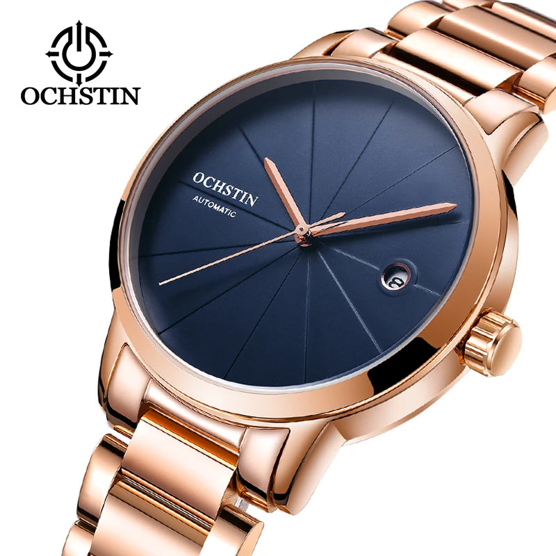 OCHSTIN Heritage – Men's Quartz Watch Steel & Leather