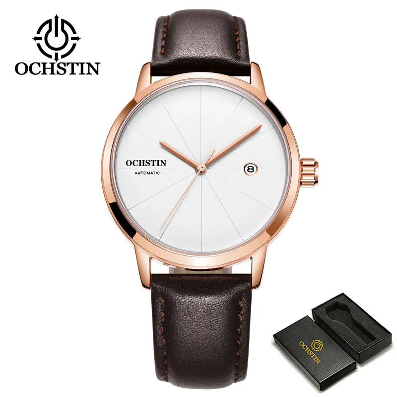 OCHSTIN Heritage – Men's Quartz Watch Steel & Leather