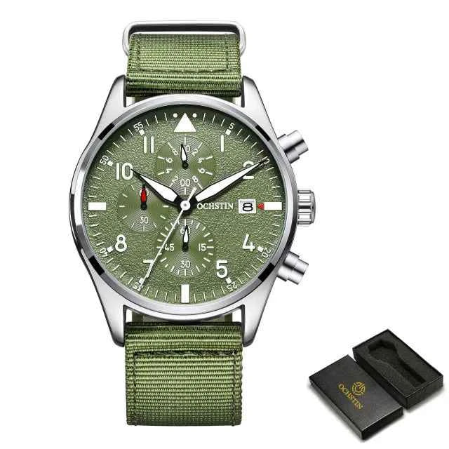 OCHSTIN Chronographe Pilot – Montre Homme Sport & Élégance
