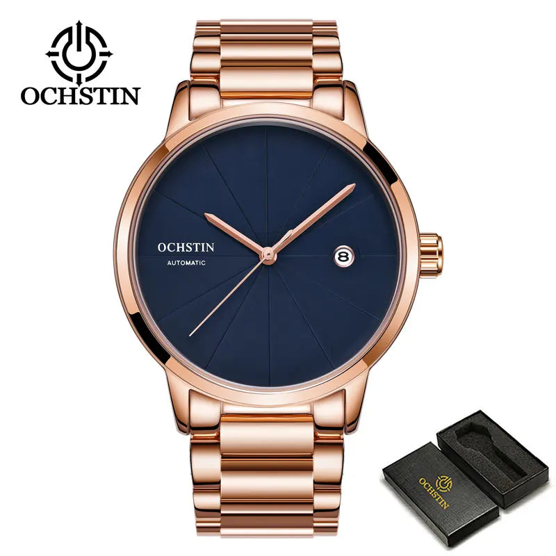 OCHSTIN Heritage – Men's Quartz Watch Steel & Leather