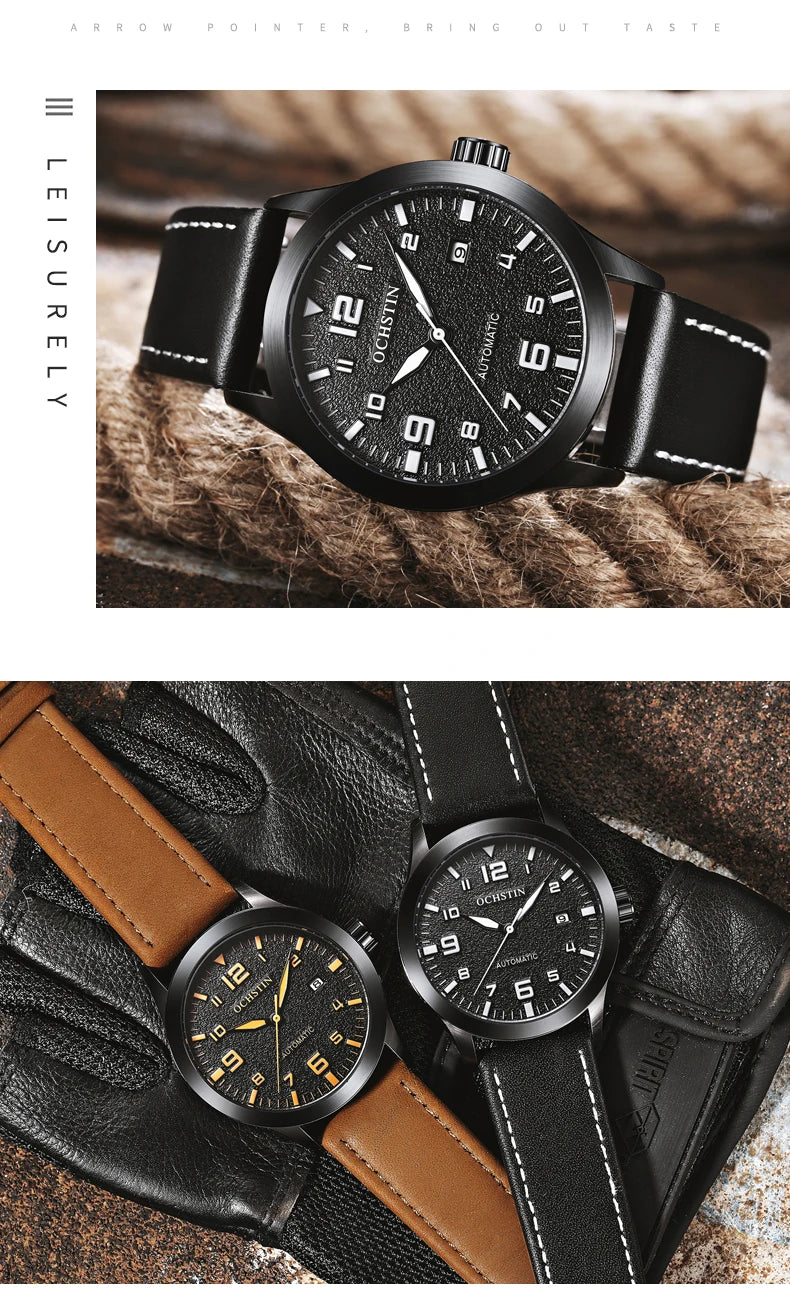 OCHSTIN Pilot Automatic – Montre automatique homme GA62028A