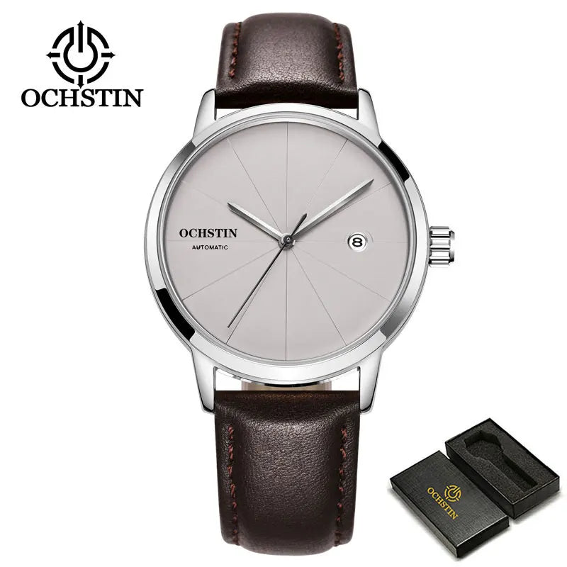 OCHSTIN Heritage – Men's Quartz Watch Steel & Leather