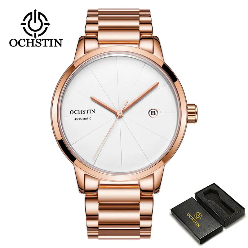 OCHSTIN Heritage – Men's Quartz Watch Steel & Leather