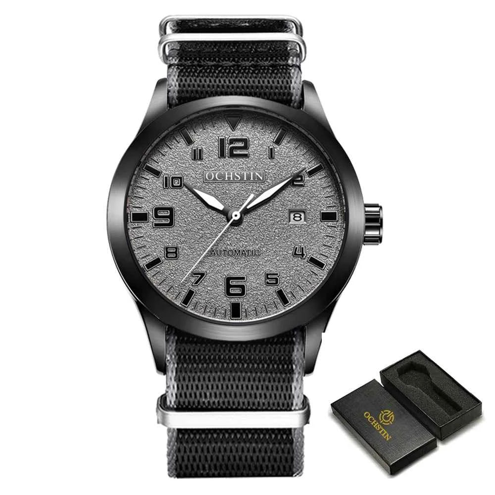 OCHSTIN Pilot Automatic – Montre mécanique homme à bracelet cuir