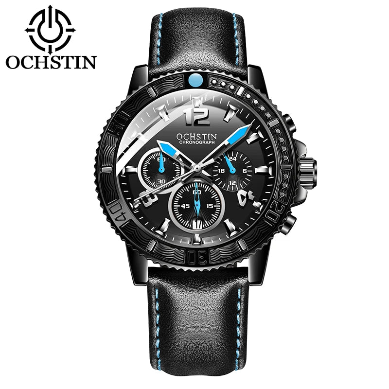 OCHSTIN Aero Chrono - Men's Leather Chronograph