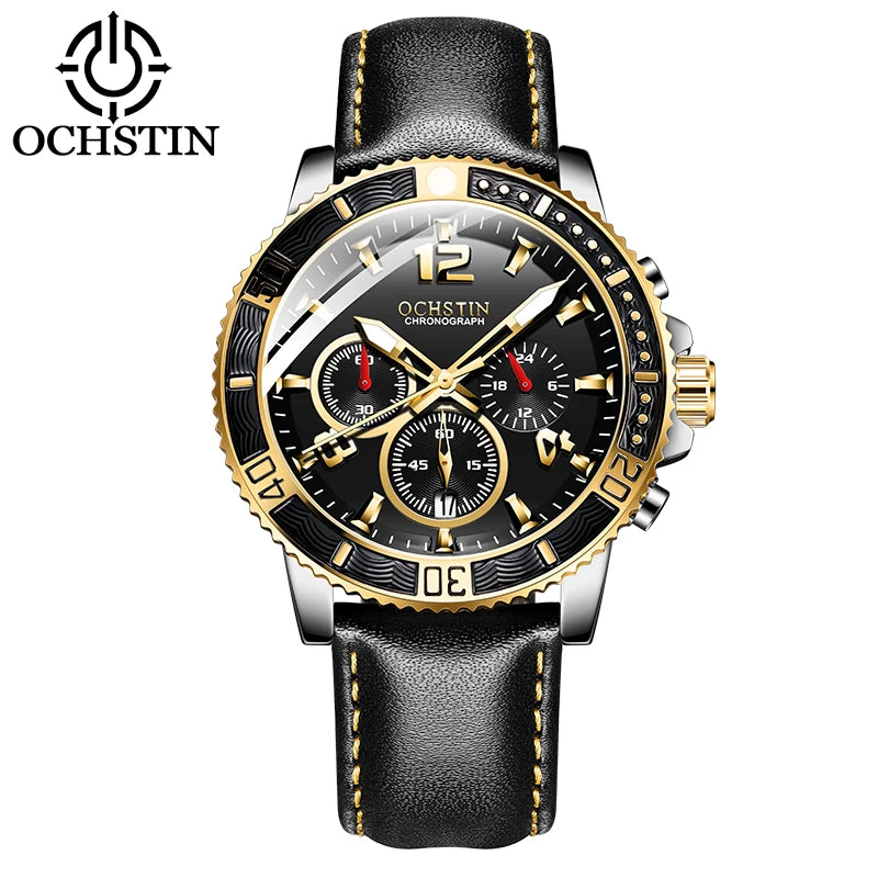 OCHSTIN Aero Chrono - Men's Leather Chronograph