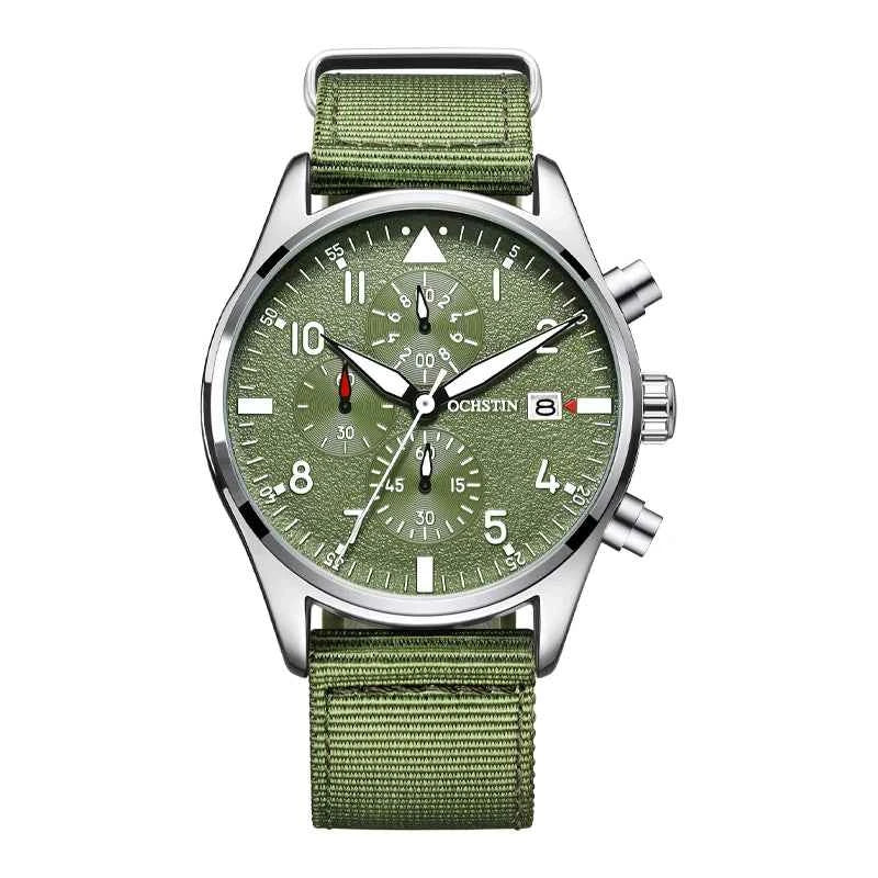 OCHSTIN Sport Chrono – Montre quartz homme à bracelet cuir