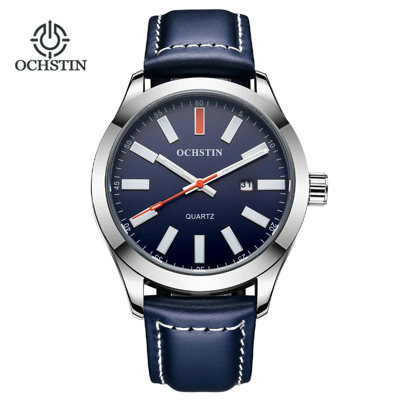 OCHSTIN 6048A – Men's Quartz Leather Watch