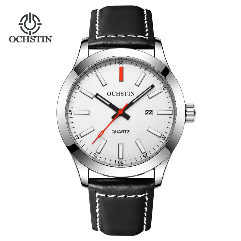 OCHSTIN 6048A – Men's Quartz Leather Watch
