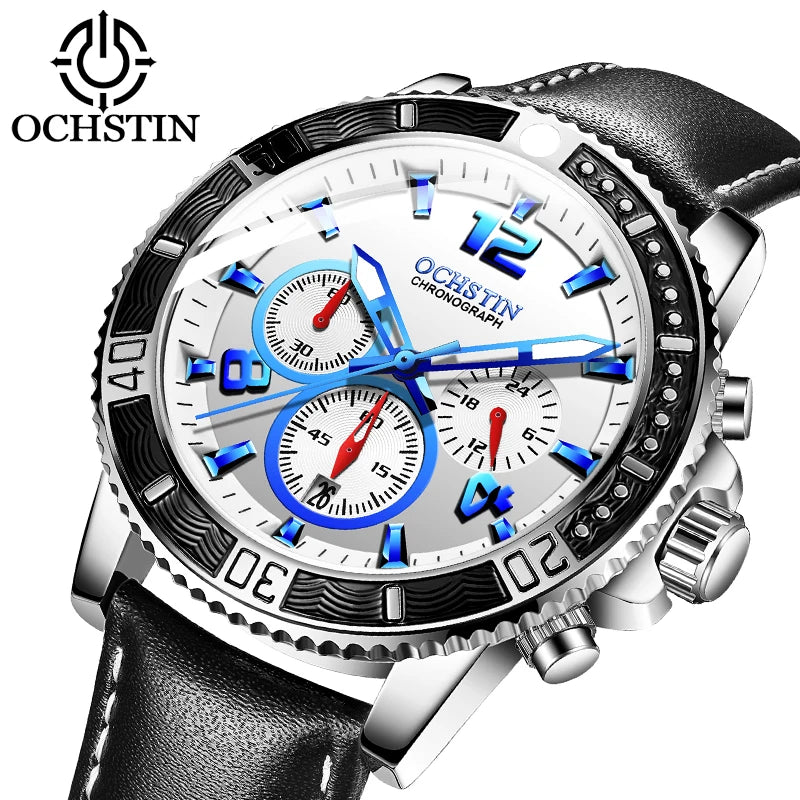 OCHSTIN Aero Chrono - Men's Leather Chronograph