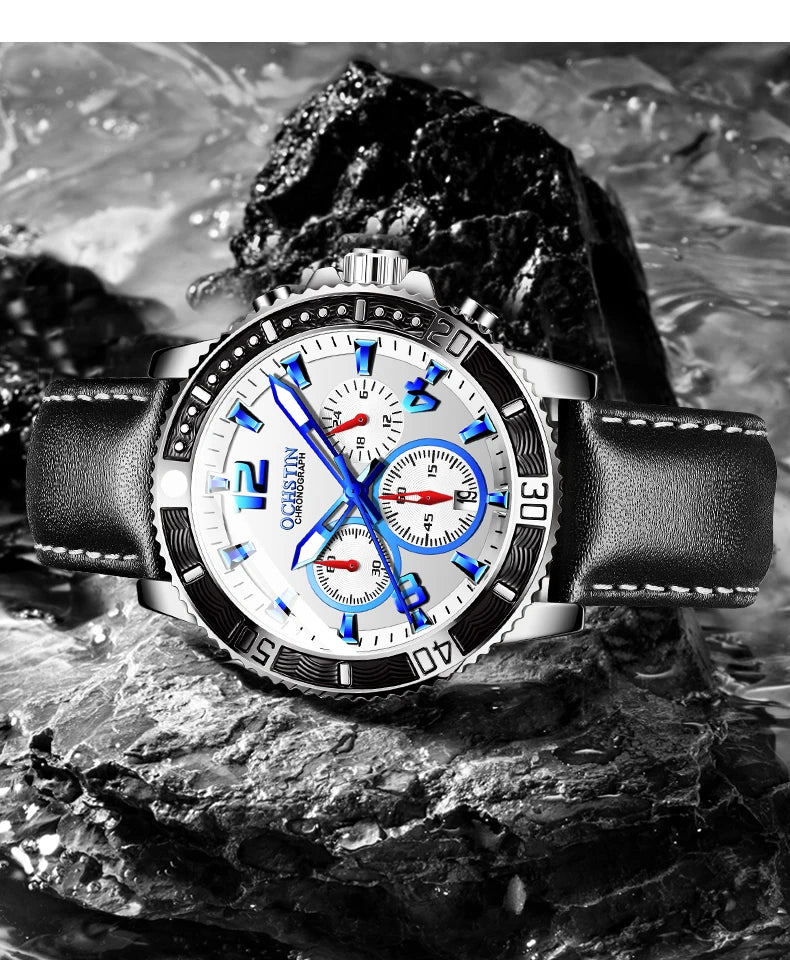 OCHSTIN Aero Chrono - Men's Leather Chronograph