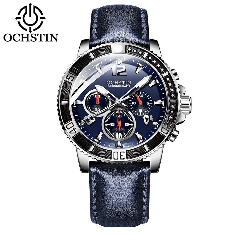 OCHSTIN Aero Chrono - Men's Leather Chronograph