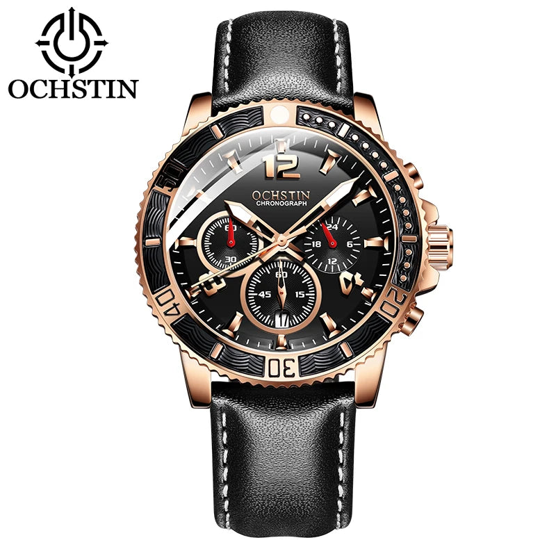 OCHSTIN Aero Chrono - Men's Leather Chronograph