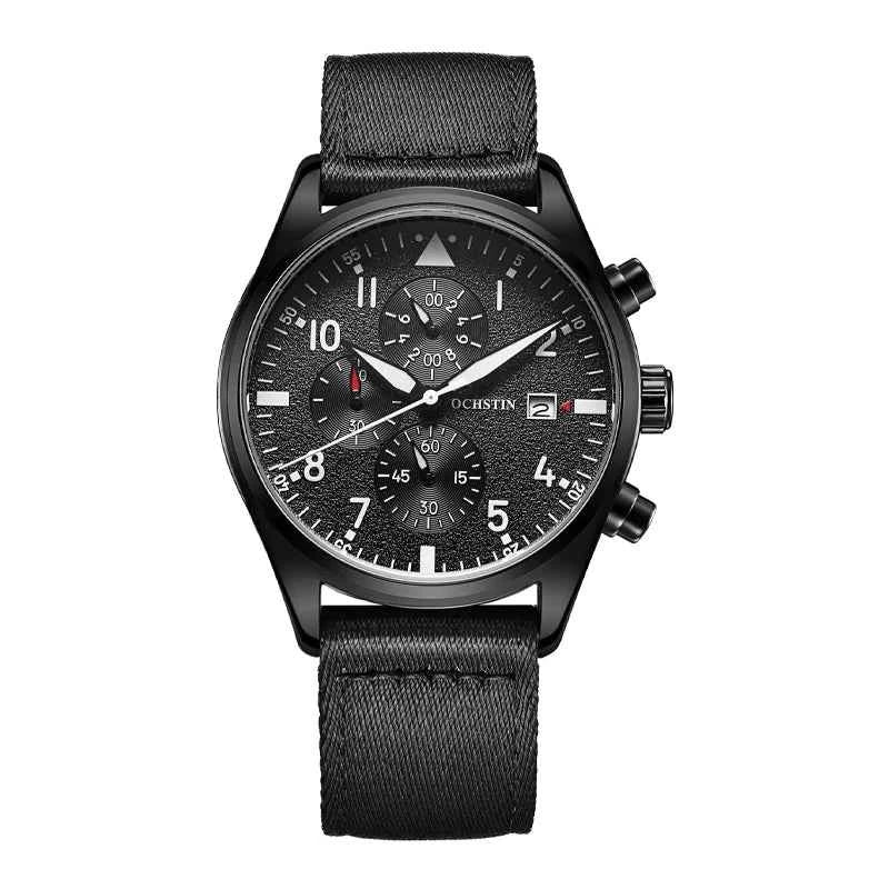OCHSTIN Sport Chrono – Montre quartz homme à bracelet cuir