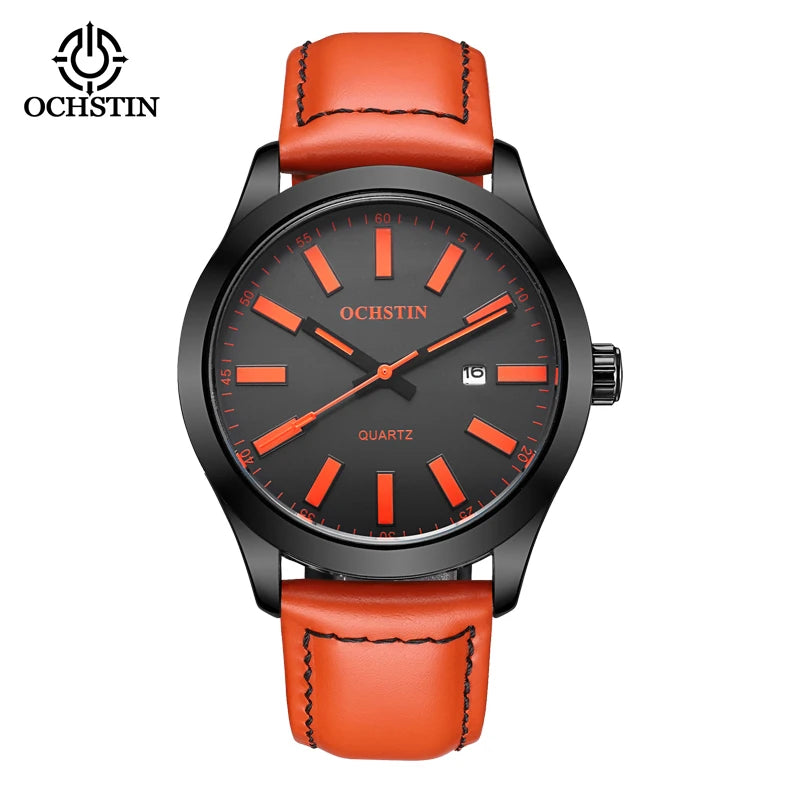 OCHSTIN 6048A – Men's Quartz Leather Watch