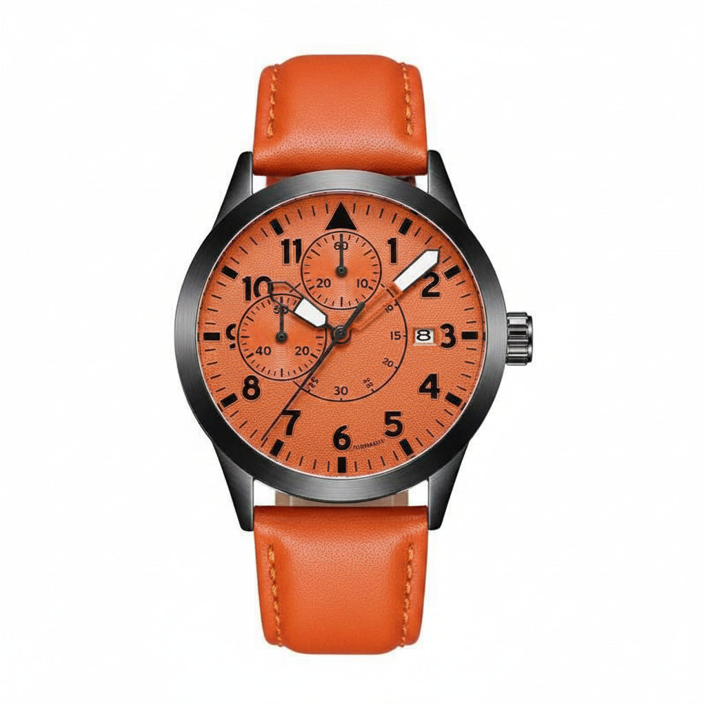 OCHSTIN Pilot Automatic – Montre mécanique homme à bracelet cuir