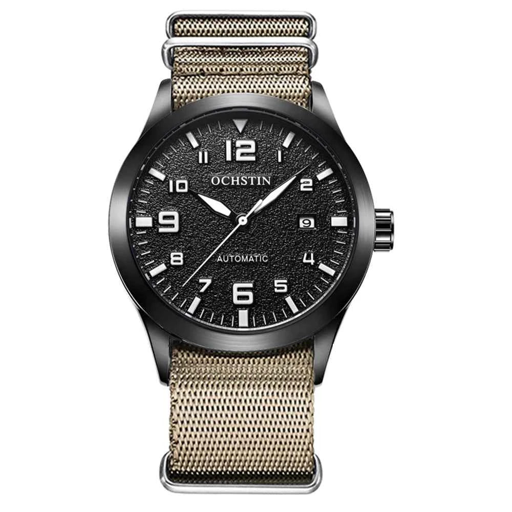 OCHSTIN Automatic Date – Montre Automatique Homme à Bracelet Nylon