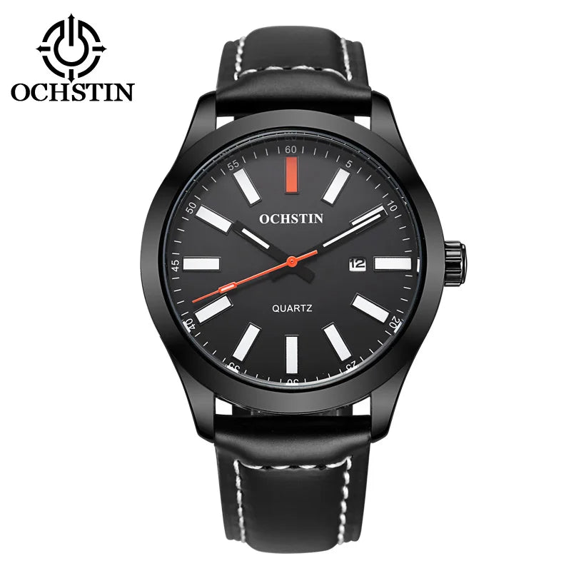 OCHSTIN 6048A – Men's Quartz Leather Watch