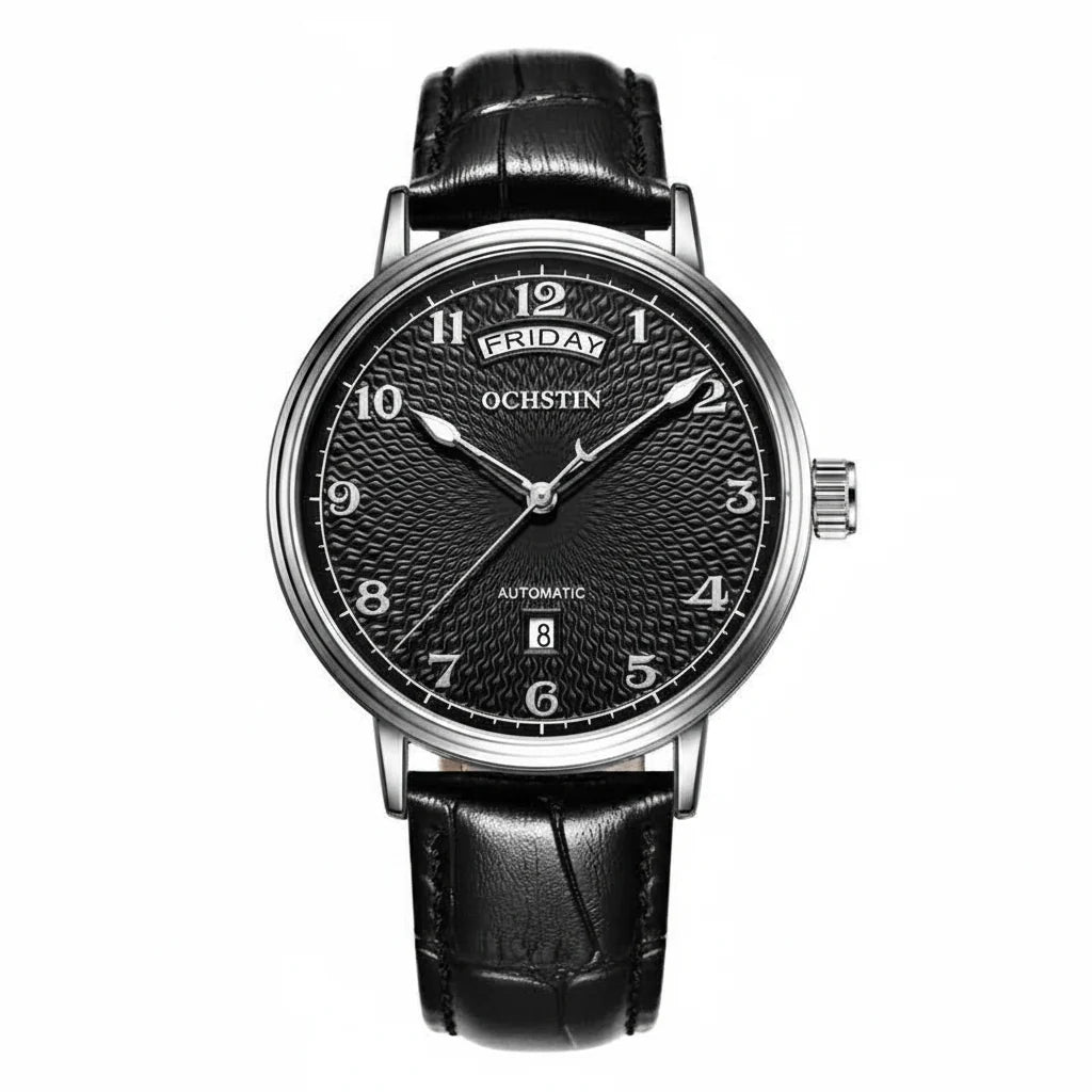 OCHSTIN Élysée montre automatique homme cadran classique argent blanc