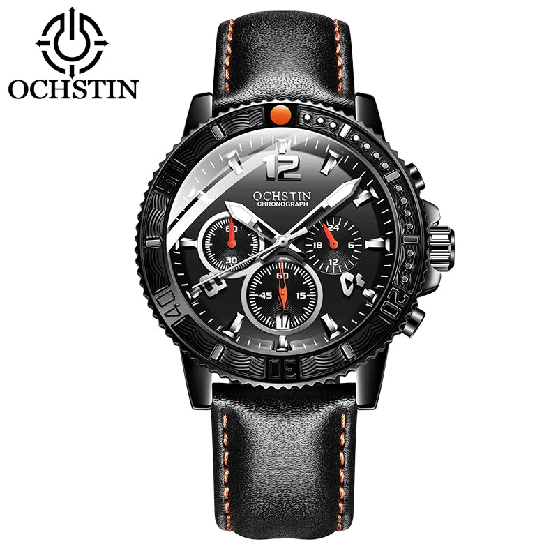 OCHSTIN Aero Chrono - Men's Leather Chronograph