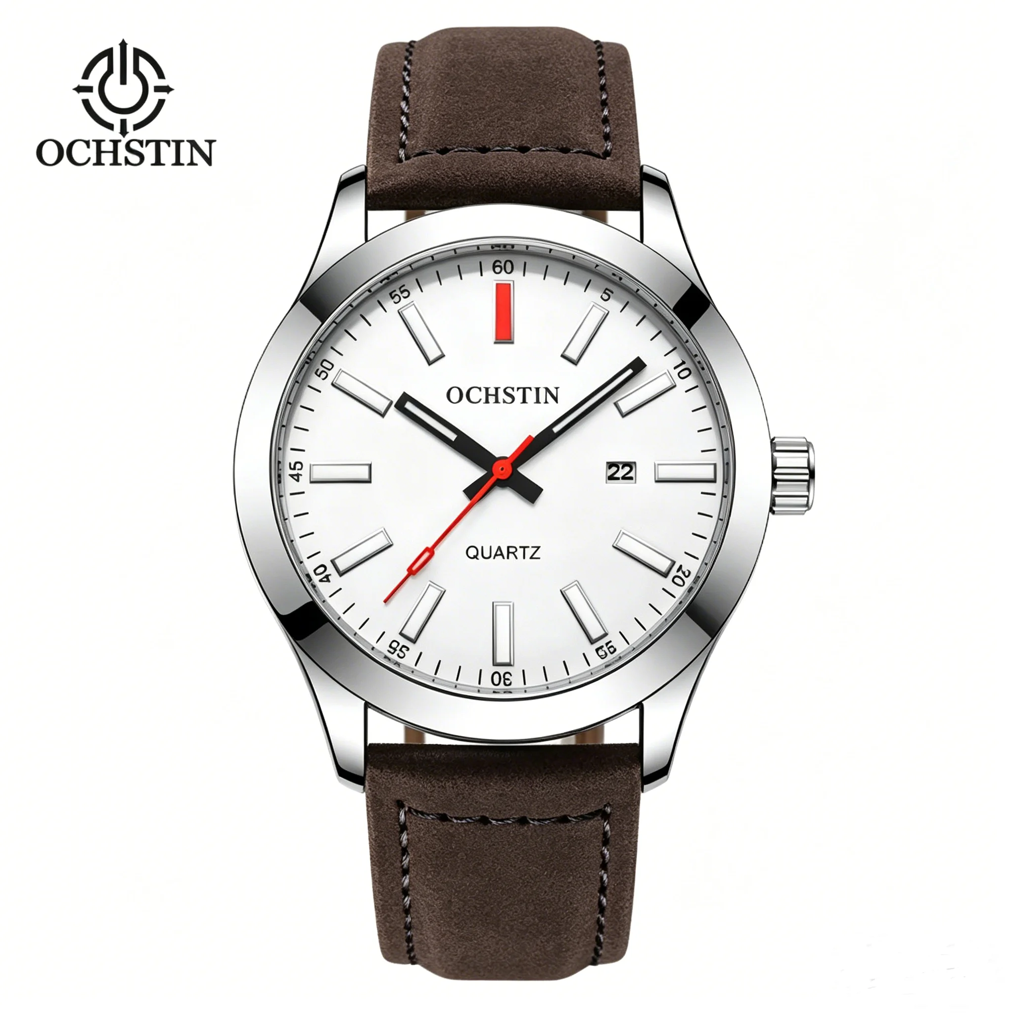 OCHSTIN 6048A – Men's Quartz Leather Watch