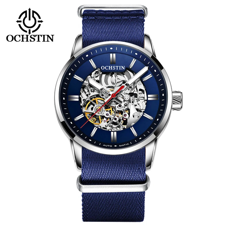 OCHSTIN Automatic Mens Watches Top Brand Luxury Royal Luminous Skeleton Waterproof Mechanical Fashion Male Clock Gifts for Men