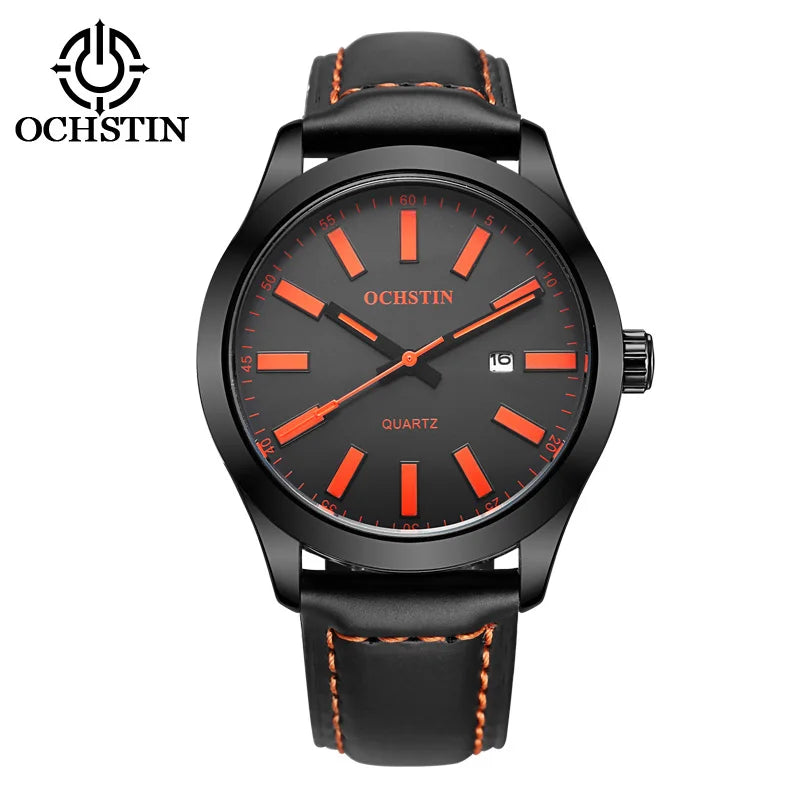 OCHSTIN 6048A – Men's Quartz Leather Watch