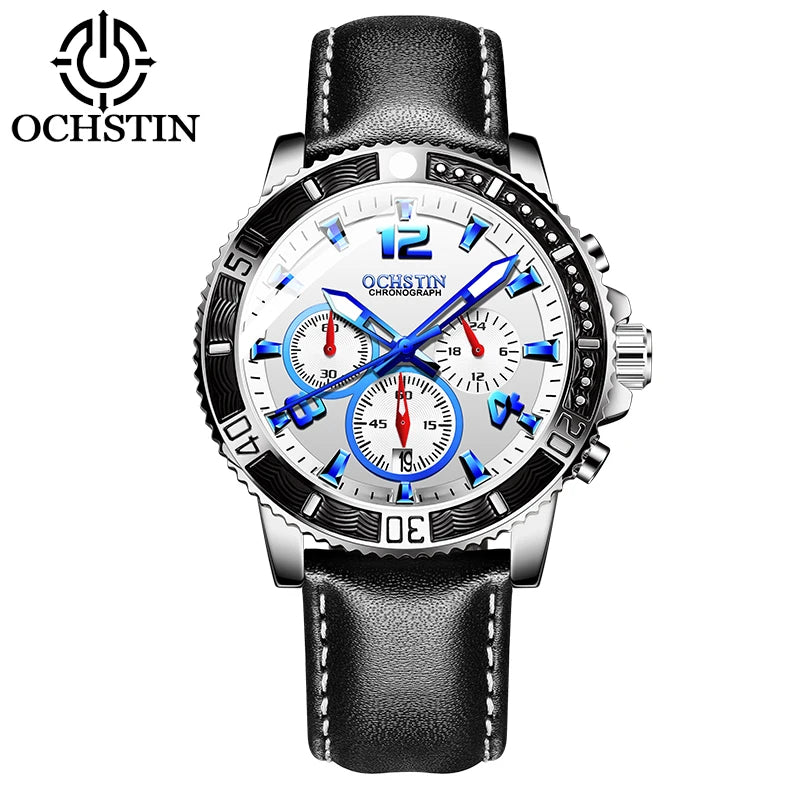 OCHSTIN Aero Chrono - Men's Leather Chronograph