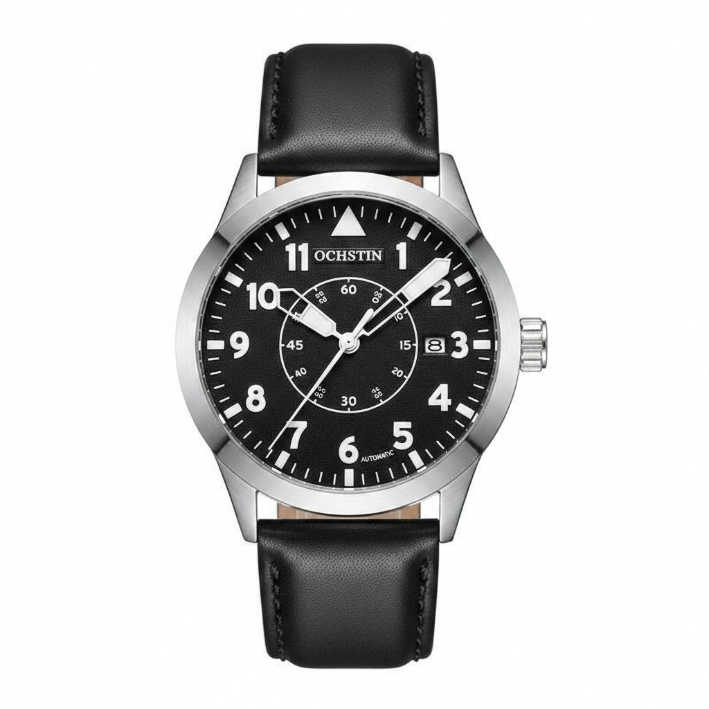 OCHSTIN Pilot Automatic Cuir – fond blanc Google Shopping
